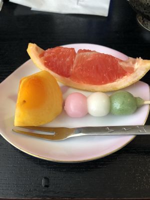 Mini dessert plate at Kinatei 喜菜亭 in Nara