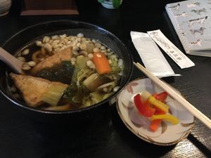 Udon soup  at Kinatei 喜菜亭 in Nara