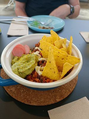 Nachos con chili vegano at Tejemaneje in Murcia