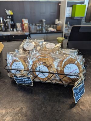 Vegan cookies for sale at La Jacka Restaurant in Fresno