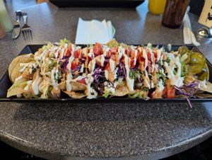 Loaded Nachos at La Jacka Restaurant in Fresno