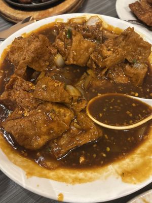  Chili tofu   at Yueh Tung Restaurant in Toronto
