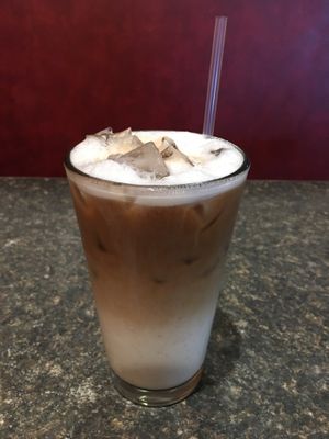 Vegan Iced Latte with almond milk at Lito's Burritos in Richfield