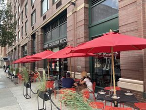 Al fresco dining   at Emmy Squared Pizza in New York City
