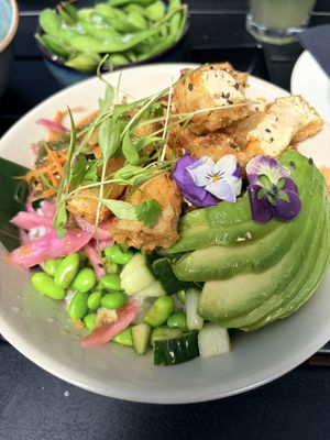 Tofu poke bowl. Tofu was delicious   at Zumuku Sushi  in Manchester