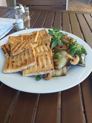 Grilované tofu a grilovaná zeleninka :) at Vega Heaven in Kosice