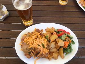 fried Montenegrin steak at Vega Heaven in Kosice