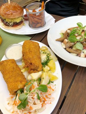 Worst dish we had - potatoes cold and the pastry inedible. at Vega Heaven in Kosice