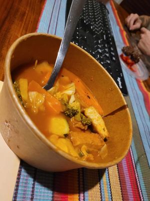 Sweet n sour dish   at JR Vegan Thai Restaurant in Nambour