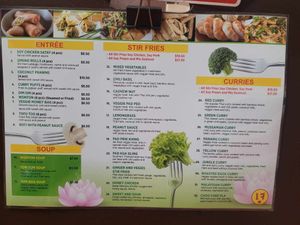 Menu as of today!  at JR Vegan Thai Restaurant in Nambour