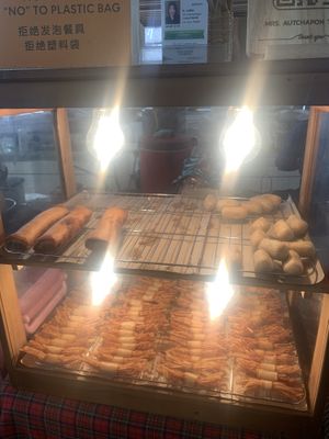 Spring rolls and tofu  at MindTofu in Chiang Mai