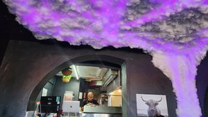 EPIC Decor at Marcello's Plant Based Pizza in Cabo San Lucas