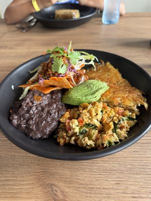 Complete breakfast bowl  at Marcello's Plant Based Pizza in Cabo San Lucas