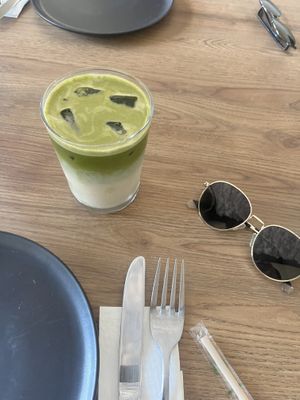 Matcha 10/10  at Marcello's Plant Based Pizza in Cabo San Lucas