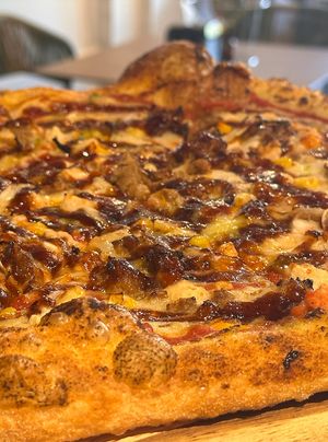 Honolulú at Marcello's Plant Based Pizza in Cabo San Lucas