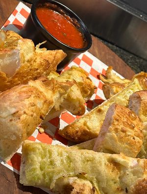 Bread Cheese Sticks at Marcello's Plant Based Pizza in Cabo San Lucas