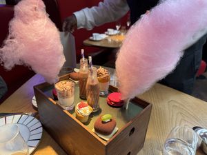 So many desserts!  at Charlie & the Chocolate Factory Afternoon Tea in London