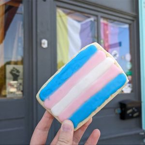 Pride cookie at That Bakery in Columbus