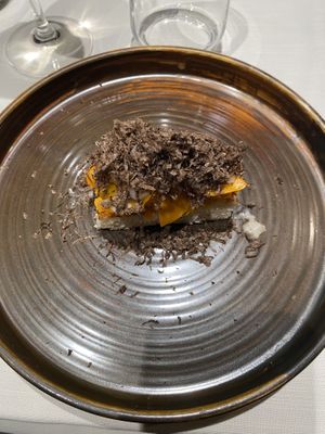Pan Paulette con zucca e tartufo   at Aroma   in Turin