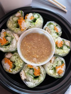 Fresh rolls with tofu  at M Thai Restaurant in Bangor