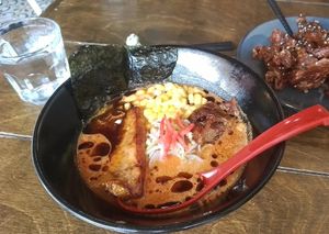 Tofu steak at Vegan Ramen Mei - Del Valle in Mexico City