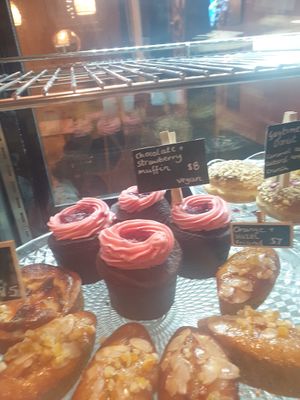 Vegan muffin at Babajis Kerala Kitchen in Warburton