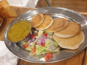 Kids lentil pancakes at Babajis Kerala Kitchen in Warburton
