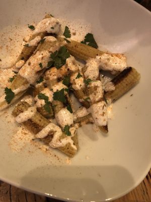 Baby corn starter   at Taco Libre @ The Half Moon Inn in Newcastle Upon Tyne