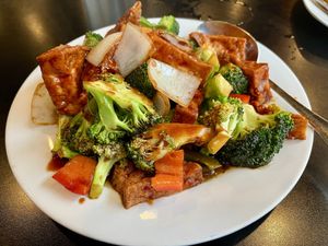 homestyle tofu!  at Chin's Kitchen in Portland