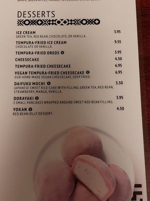 Deserts at Kotobuki in Norfolk