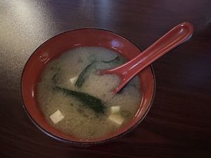 Miso Soup  at Kotobuki in Norfolk