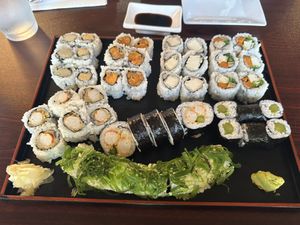 8 different kinds of vegan rolls 🤤  at Kotobuki in Norfolk