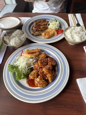 Vegan Sesame Chicken & Vegan Chicken Teriyaki   at Kotobuki in Norfolk