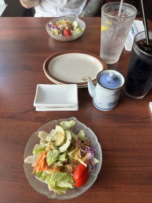 Side salads   at Kotobuki in Norfolk