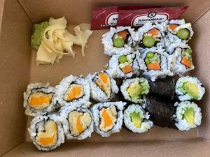 Avocado Roll, Sweet Potato Roll, and Vegetable Roll   at Kotobuki in Norfolk