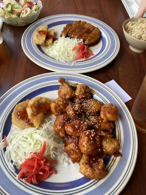Beef Teriyaki and Sesame Chicken   at Kotobuki in Norfolk