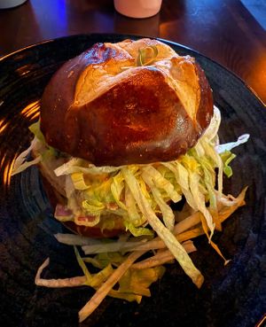 Spicy Chickn Burger  at Vital Creations Vegan Bistro in Seattle