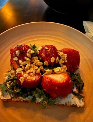 La Jefa Toast  at Vital Creations Vegan Bistro in Seattle