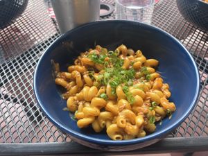 Mac and cheese  at Vital Creations Vegan Bistro in Seattle