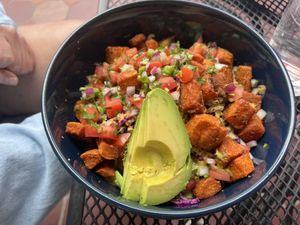   at Vital Creations Vegan Bistro in Seattle