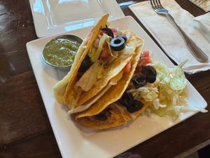 Sweet Potato Black Bean Your Dad's Taco at Red Star Taco Bar in Tacoma