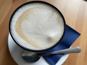 Cappuccino at Vlora & Vauna in Dresden