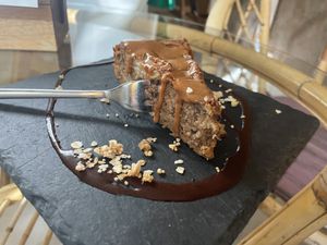 Peach nut cake   at Vlora & Vauna in Dresden