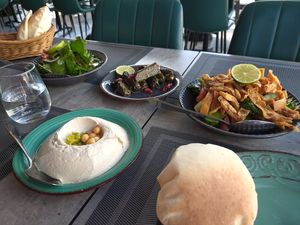 Vegan Meze dishes at Watar Ziryab in Larnaca