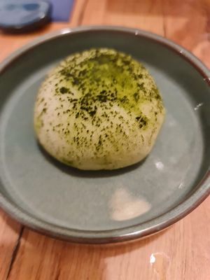 Mochi de te verd at Taverna Japonesa Ikigai in Sabadell
