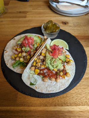 Vegan tacos at El Rato in Gyeongju-si