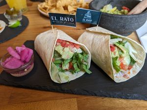 Vegan burrito at El Rato in Gyeongju-si