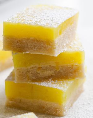 Tangy vegan, gluten and dairy free lemon bars with a shortbread crust. at Sweet Bites Bakery in Mauldin