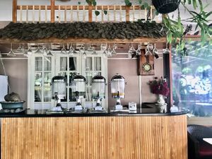 Now and HERE restaurant offers a diverse selection of fruit beverages and a wide range of food options to cater to all tastes and preferences. at NOW and HERE Vegetarian Buffet in Da Lat