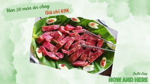 Vegetarian buffet restaurant: Over 50 dishes for just $2.5 at NOW and HERE Vegetarian Buffet in Da Lat